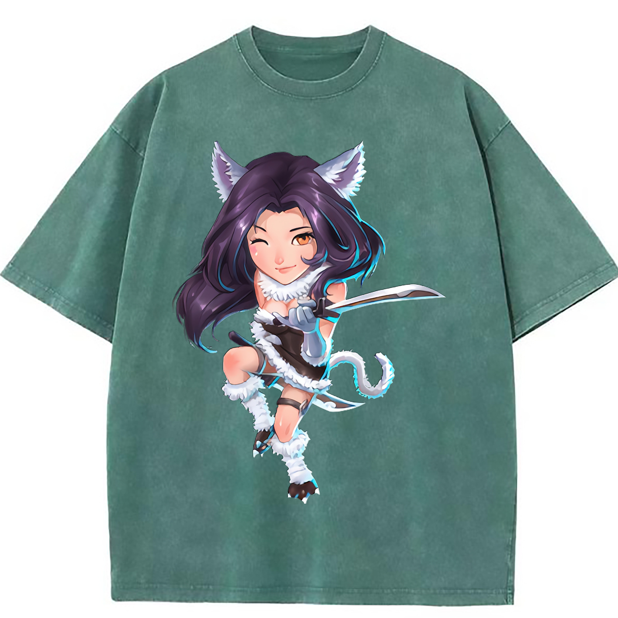 （画像用） リーグ・オブ・レジェンド League of Legends LOL 綿100% ヴィンテージ風 半袖Tシャツ（フロントプリント）